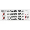 Great Planes U-Can-Do 3D .46 Decal Set - High-Quality Stickers for Rock Crawlers & RC Models