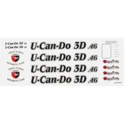 Great Planes U-Can-Do 3D .46 Decal Set - High-Quality Stickers for Rock Crawlers & RC Models