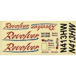 Great Planes Decal Revolver .61 ARF - High-Quality Model Airplane Sticker for Rock Crawlers