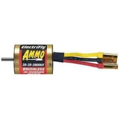 Great Planes Ammo 28-35 In-Runner Brushless Motor (3900kV) - High-Performance Electric Motor for RC Models