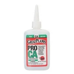 Great Planes Pro CA Glue Thin 2 oz - Fast-Drying Adhesive for Airplane Models & Maintenance