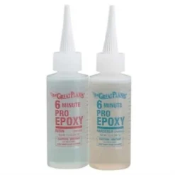 Great Planes Pro Epoxy 6-Minute Formula 4 oz - Fast-Drying Epoxy Glue for Airplanes & Model Maintenance