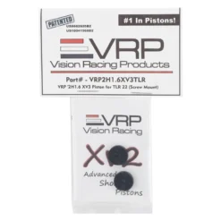 VRP TLR 22 5.0 XV3 Screw Mount Piston (2) (1.6mm x 2 Hole) - Replacement Parts for 22/Losi RC Cars -Great Planes Sales Shop vrp2h1.6v3tlr 2