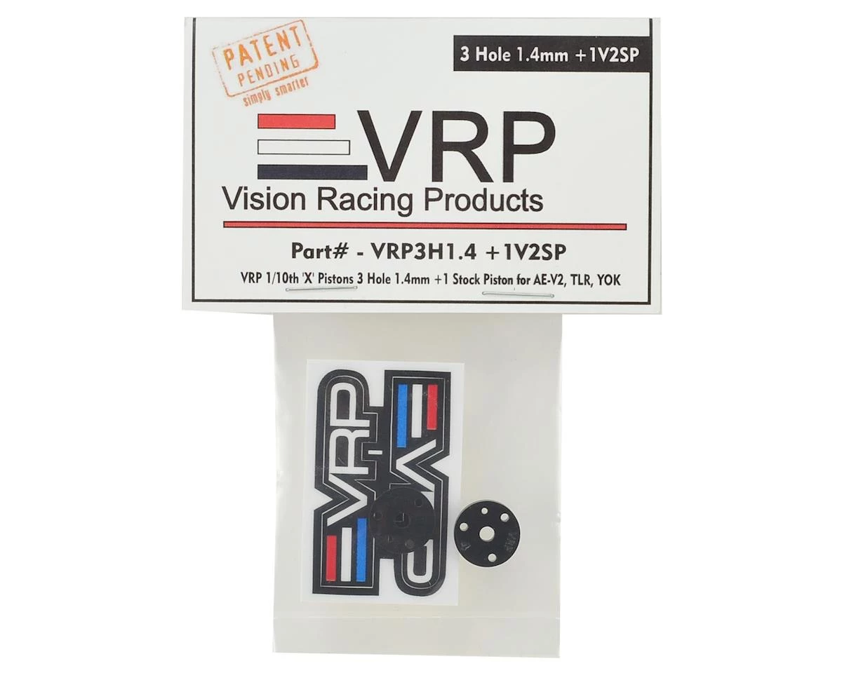 VRP 12mm Associated V2 1/10 "SP V2" Shock Piston (2) - 1.4mm +1 x 3 Hole - SC10 Replacement Parts 4 VRP 12mm Associated V2 1/10 "SP V2" Shock Piston (2) - 1.4mm +1 x 3 Hole - SC10 Replacement Parts - Image 2
