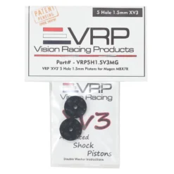 VRP Mugen 1/8 X V3 Shock Piston (2) - 1.5mm x 5 Hole - MBX7 & Mugen Replacement Parts -Great Planes Sales Shop vrp5h1.5v3mg 2