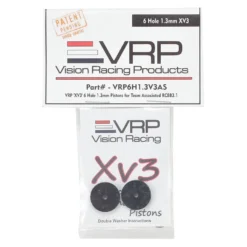 VRP Associated RC8B3 1/8" X V3 Shock Piston (2) - 1.3mm x 6 Hole - Team Associated Replacement Parts -Great Planes Sales Shop vrp6h1.3v3as 2