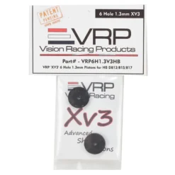 VRP Hot Bodies D8 1/8 X V3 Shock Piston (2) - 1.3mm x 6 Hole | D8t/HB Racing Replacement Parts -Great Planes Sales Shop vrp6h1.3v3hb 2