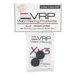VRP Kyosho/XRAY/Tekno 1/8 X V3 Shock Piston (2) - 1.3mm x 6 Hole | Replacement Parts -Great Planes Sales Shop vrp6h1.3v3ky 2