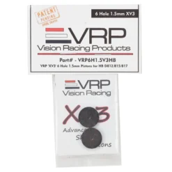 VRP Hot Bodies D8 1/8 X V3 Shock Piston (2) - 1.5mm x 6 Hole - D8t/HB Racing Replacement Parts -Great Planes Sales Shop vrp6h1.5v3hb 2