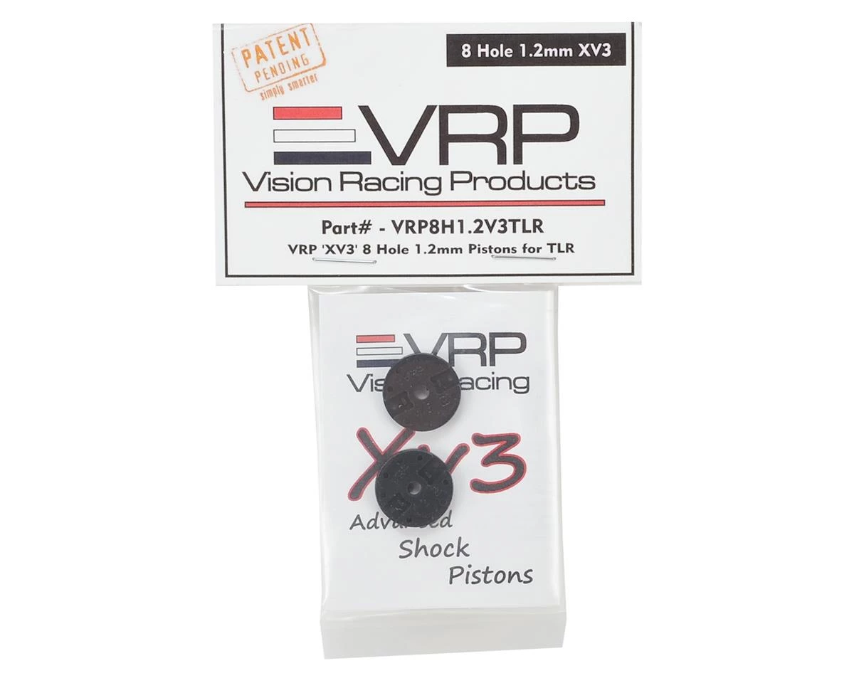 VRP TLR 8IGHT 1/8 "X V3" Shock Piston (2) (1.2mm x 8 Hole) - Replacement Parts for 8ight/Losi RC Models 5 VRP TLR 8IGHT 1/8 "X V3" Shock Piston (2) (1.2mm x 8 Hole) - Replacement Parts for 8ight/Losi RC Models - Image 3