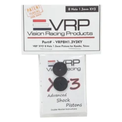 VRP Kyosho/XRAY/Tekno 1/8 X V3 Shock Piston (2) - 1.3mm x 8 Hole - Replacement Parts for RC Cars & Trucks -Great Planes Sales Shop vrp8h1.3v3ky 2